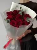 "Букет из роз и эвкалипта" – Фото 0