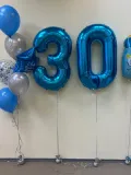 "Набор шаров с гелием № 664 - с цифрами 30" – Фото 1