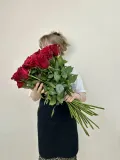 "Розы 25 шт. без оформления 50 см" – Фото 2