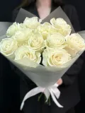 "Букет из 11 белых роз" – Фото 1