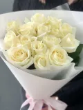 "Букет из 15 белых роз" – Фото 0