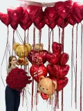 "Комбо набор 27 - комплимент для любимой (мишка и цветы)" – Фото 0
