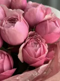 "Монобукет с розовой малиновой кустовой пион розой Сильва Пинк «Ягодки mini" – Фото 1