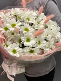"Букет из хризантем и сухоцветов Ларгус" – Фото 0
