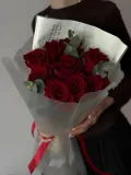"Букет из роз и эвкалипта" – Фото 1