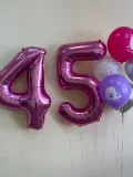 "Набор шаров с гелием № 651 - с цифрами 45" – Фото 0