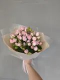 "5 розовых кустовых роз" – Фото 3