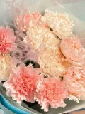 "Букет из розовых диантусов с Ковылем" – Фото 3