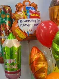 "Набор шаров с гелием № 737 - 1 сентября с цифрой и рюкзаком ( аэродизайн )" – Фото 0