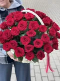 "Шикарная корзина из 51 красной розы" – Фото 1