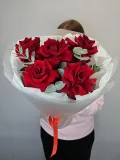 "Монобукет Эксплорер с эквалиптом Для Любимой" – Фото 2