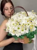"Сумочка с ромашками и кустовой хризантемой" – Фото 2