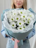 "3 белых хризантемы (сорт Бакарди)" – Фото 1
