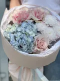 "Букет Гортензия и французские розы" – Фото 0