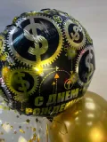 "Набор шаров с гелием № 704 - с днем рождения, денежный магнат" – Фото 1