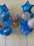 "Набор шаров с гелием № 700 - с новорожденным" – Фото 1