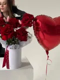 "Французский комбо набор Шар+Композиция из роз" – Фото 1