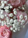 "Ваш дуо-букет кустовых роз и гипсофилы" – Фото 1