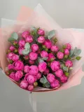 "Букет из 9 веточек ароматных кустовых пионовидных роз" – Фото 3