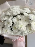 "Монобукет из 5 веточек белых кустовых хризантем" – Фото 2