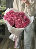 "Букет из 21 пионовидной розы «Кантри»" – Фото 0