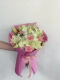 "Цветы букет лилия диантус эустома" – Фото 0