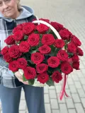 "Шикарная корзина из 51 красной розы" – Фото 0