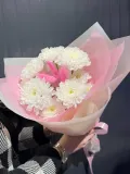 "Хризантема с лагурусом корпоративный заказ 8 марта" – Фото 3