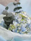 "Букет из Голубой Гортензии и Эвкалипта" – Фото 3