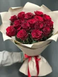 "15 красно-бордовые розы для любимой, импортные Эквадор ️" – Фото 2
