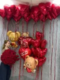 "Комбо набор 27 - комплимент для любимой (мишка и цветы)" – Фото 1
