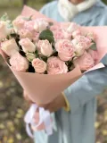 "Розовые розы 7 штук" – Фото 1