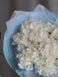 "Моно из белых гвоздик в голубом" – Фото 3