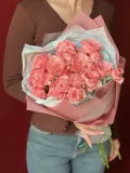 "Букет живых цветов "Кустовая пионовидная роза" 5 шт" – Фото 0