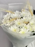 "Букет из кустовой хризантемы «Нежное облако»" – Фото 3