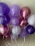 "Сиреневое Очарование с Хромом Розового Золота 13 шаров в наборе " – Фото 2