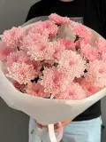"Букет из 5 розовых хризантем «Розовая нежность»" – Фото 3