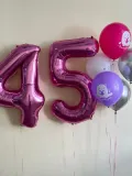 "Набор шаров с гелием № 651 - с цифрами 45" – Фото 1