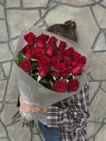 "25 красных роз 60см " – Фото 0