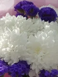"Букет комплимент хризантема и статица" – Фото 1