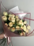 "Букет из кремовых пионовидных роз" – Фото 1
