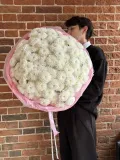 "Букет гигант из 21  белоснежных кустовых хризантем" – Фото 1