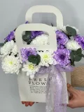 "Стильная сумочка хризантемы и эвкалипта" – Фото 3
