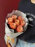 "Моно букет "Кахала" с пионовидными розами 7 шт " – Фото 2
