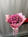 "Монобукет кустовых премиальных пионовидных роз" – Фото 4