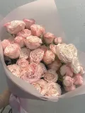 "Нежные розовые пионовидные розы бомбастик" – Фото 3