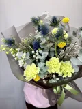 "Букет с эрингиумом, брунией, диантусами и маттиолой" – Фото 3