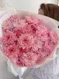 "Букет розовых хризантем в дизайнерской упаковке 🌸" – Фото 1