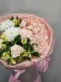 "Персиковая гортензия с альстромерией" – Фото 4