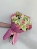 "Цветы букет лилия диантус эустома" – Фото 2